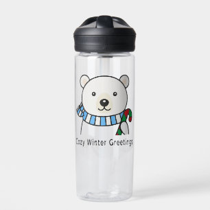 Süßer Eisbär "Gemütliche Wintergrüße"   Kawaii Trinkflasche