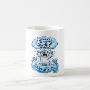 Süßer Eisbär Klimawandel ist real Kaffeetasse