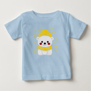 Süßer Eisbär Winter Baby T-Shirt