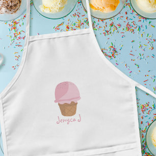 Süßer Eiscreme-Kegel personalisierter Kinder-Schür Kinderschürze