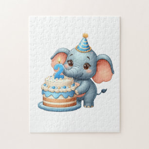Süßer Elefant 2. Geburtstag