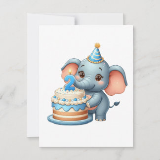 Süßer Elefant 2. Geburtstag