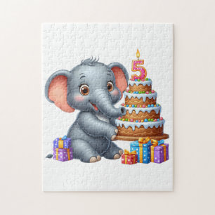Süßer Elefant 5. Geburtstag