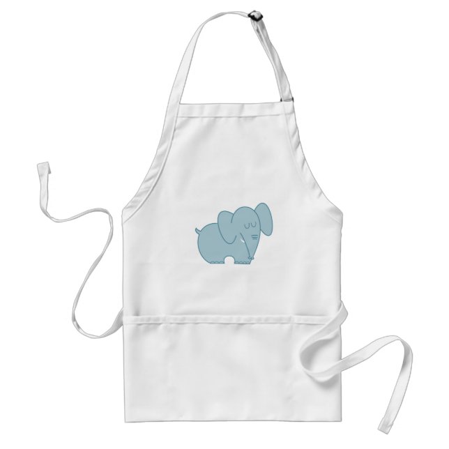 Süßer Elefant (blau) Schürze (Vorne)
