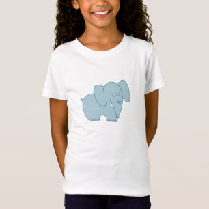 Süßer Elefant (blau) T-Shirt