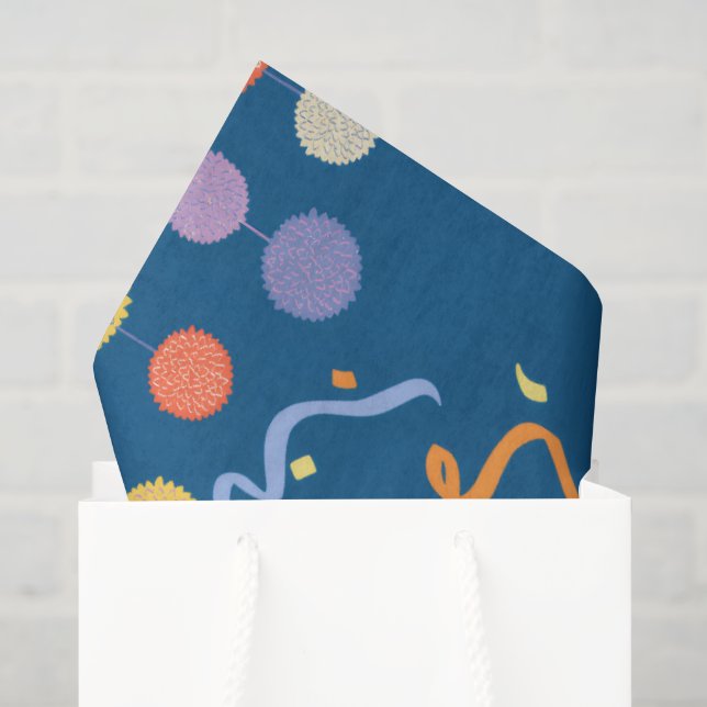 Süßer Elefant Geburtstag Seidenpapier (Geschenktüte)