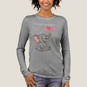 Süßer Elefant Valentinstag Tri-Blend Shirt