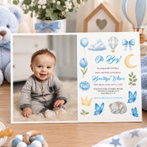 Süßer Elefant-Wasserfarben-Baby-Party für Jungen