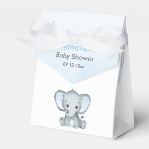 Süßer Elefantenjunge Luftballons Baby Shower Geschenkschachtel