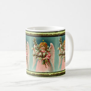 Süßer Engel im rosa Kleid Kaffeetasse