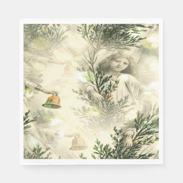 Süßer Engel Marmor Papier Serviette (Vorderseite)