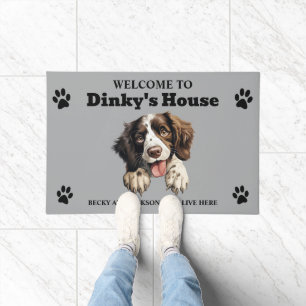 Süßer Englischer Springer Spaniel Fußmatte