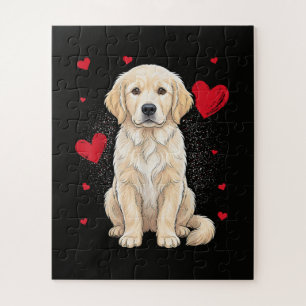Süßer English Cream Golden Retriever Hund