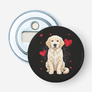 Süßer English Cream Golden Retriever Hund Flaschenöffner