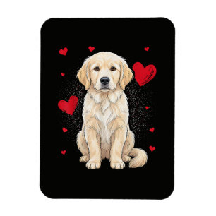 Süßer English Cream Golden Retriever Hund Magnet