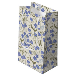 Süßer Erbsen Blume Blau und Creme Kleine Geschenktüte