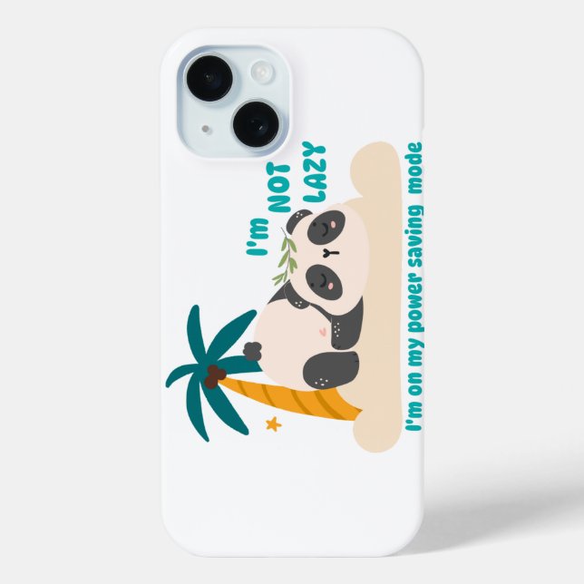 Süßer fauler Panda Case-Mate iPhone Hülle (Rückseite)