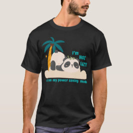 Süßer fauler Panda T-Shirt