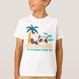 Süßer fauler Panda T-Shirt