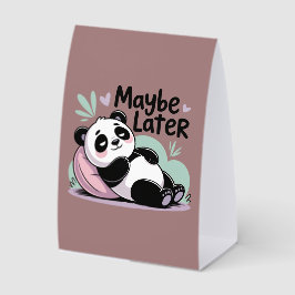 Süßer Fauler Panda – “Vielleicht Später” Entspanne Tischaufsteller