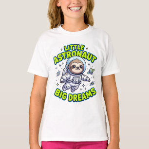 Süßer Faultier-Astronaut "Kleiner Astronaut, große T-Shirt