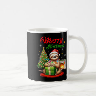 Süßer Faultier Weihnachtsmann Weihnachten Fröhlich Kaffeetasse