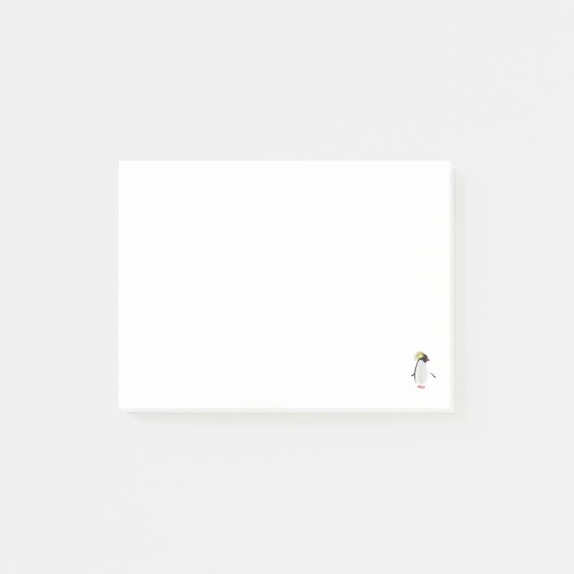 Süßer Felsenpinguin Lustiges Antarktistier Post-it Klebezettel (Vorderseite)