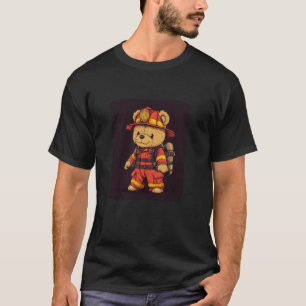 Süßer Feuerwehr-Teddybär für heldenhafte Vibes T-Shirt
