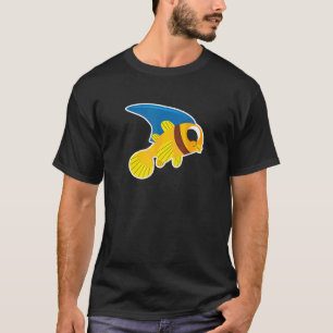 Süßer Fisch mit Haifischflosse Jungen Mädchen Haus T-Shirt