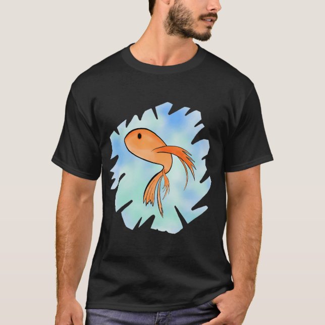 Süßer Fischdesign T-Shirt (Vorderseite)