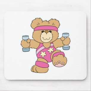 Süßer Fitness-Bär Mousepad