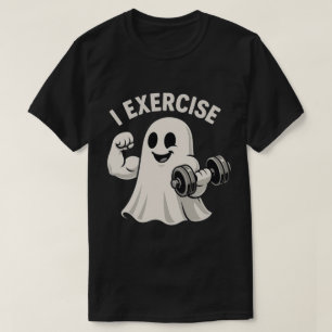 Süßer Fitness-Geist mit Hanteln „Ich trainiere“ T-Shirt