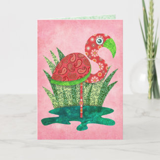 Süßer Flamingo Karte