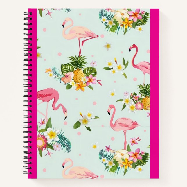 Süßer Flamingo  Notizbuch (Vorderseite)