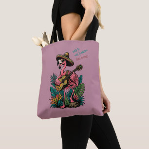 Süßer Flamingo-Sombrero-Gitarre Flamenco-Liebhaber Tasche