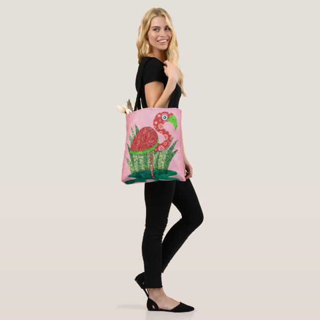 Süßer Flamingo Tasche (Am Model)