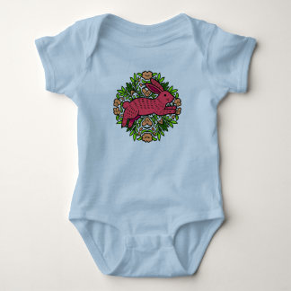 Süßer floraler Drache Baby-Body Baby Strampler