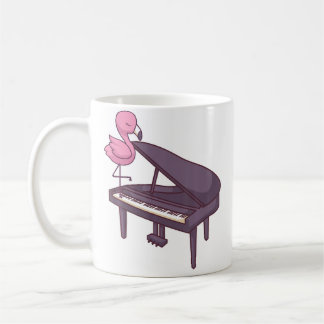 Süßer Flügelpianist Pianist Musiker I Flamingo Kaffeetasse