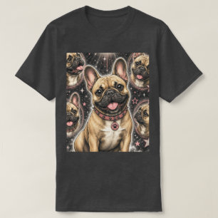 Süßer Franzose Hundeliebhaber Himmelszelt T-Shirt