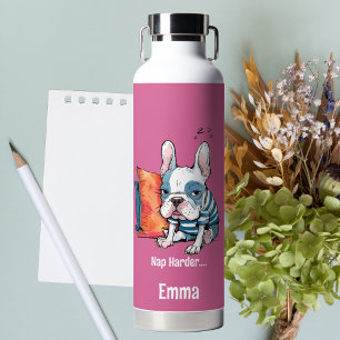 Süßer französischer Hund, verkleidetes Tier, Lusti Trinkflasche
