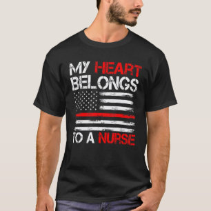 Süßer Freund Krankenpfleger Zitat Mein Herz gehört T-Shirt