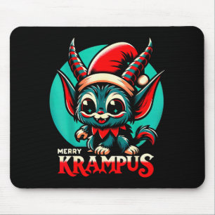 Süßer fröhlicher Krampus Weihnachten Feiertag 30er Mousepad