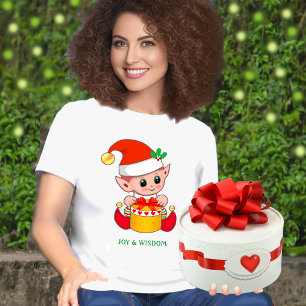 Süßer fröhlicher Weihnachtself T-Shirt