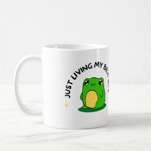süßer Frosch-Becher – Süßes ästhetisches Becher-Ge Kaffeetasse