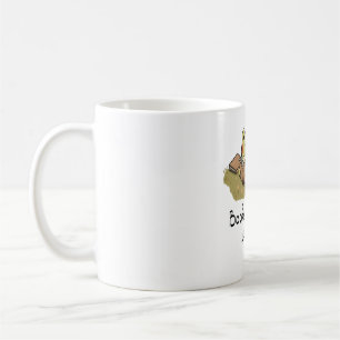 Süßer Frosch beim Lesen - Bücher sind meine Therap Kaffeetasse