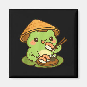 Süßer Frosch isst Sushi Anime Japanische Geschenke Magnet