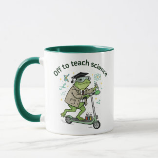 Süßer Frosch-Lehrer Wissenschaft Humor Klassenzimm Tasse