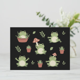 Süßer Frosch Lustiges Tierliebhaber-Geschenk Für F Einladung