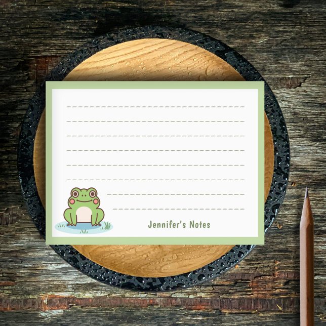 Süßer Frosch Post-it Klebezettel (Cute Frog Post-it Notes)