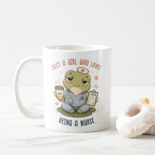 Süßer Frosch Scrub Leben Nur ein Mädchen, das Kran Kaffeetasse